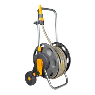 Hozelock 2434 Wheeled Floor Standing Hose Reel 30m Hose Includes Fittings