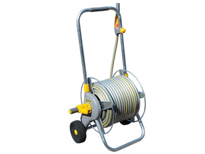 Hozelock 2436R0000 2436 60m Metal Pro Hose Cart & 30m of 12.5mm Hose HOZ2436