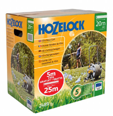 Hozelock 2489 45m Cart with 25M hose included plus all the fittings you need to start watering