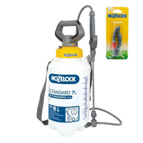 Hozelock 4231 Pressure Sprayer Standard 7 Litre with 4103 Spray Nozzle Set