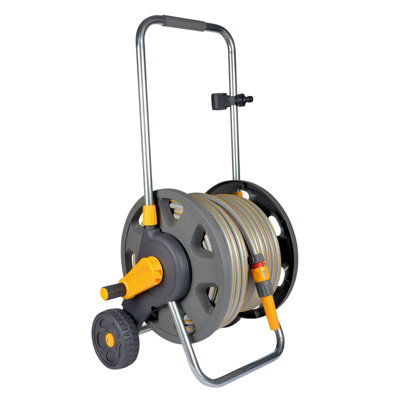 Hozelock - 60m Assembled Hose Cart - With 50m Hose & Fittings