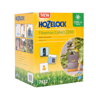 Hozelock Flowmax Collect 2200 7612 Water Butt Pump 300W 240V