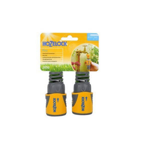 Hozelock Hose End Connector (2 Pack) Yellow (One Size)