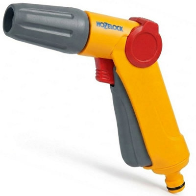 Hozelock Hose Jet Spray Gun 3 Spray Patterns Adjustable Flow Control ...