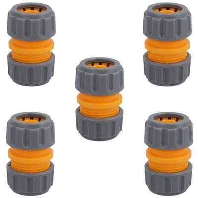 Hozelock Hose Pipe Repair Joiner Mender Connector Fitting 12.5mm Female 5PK DIY at B&Q