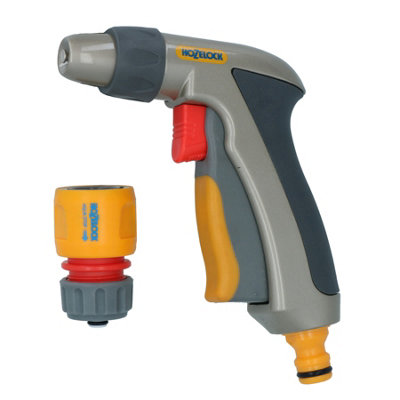 Hozelock Jet Spray Plus Nozzle Metal Body Garden Hose Pipe Water Gun