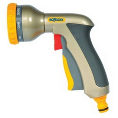 Hozelock Multi Plus Metal Hose Spray Gun Grey/Yellow (One Size)