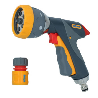 Hozelock Multi Spray Gun Pro Water Hose Pipe 7 Function Metal