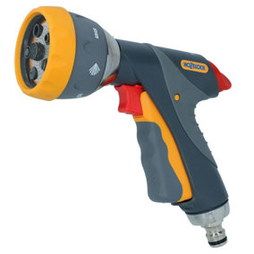 Hozelock Multi Spray Gun Pro Water Nozzle Hose Pipe 7 Function Metal Cleaning