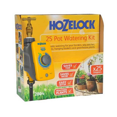 Hozelock Plus Auto 25 Plant Pot Hedge Watering Kit 2804 Plus Automatic Water