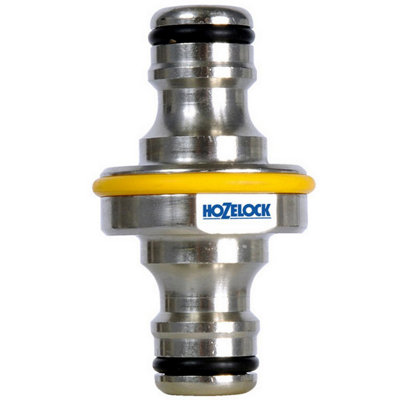 Hozelock Pro Double Male Hose Connector Silver (One Size)