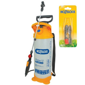 Hozelock Pulsar Plus 12 Litre Pressure Sprayer Garden Weed Killer Spray & Nozzle