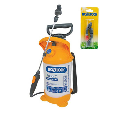 Hozelock Pulsar Plus 7 Litre Pressure Sprayer Garden Weed Killer & Spray Nozzle