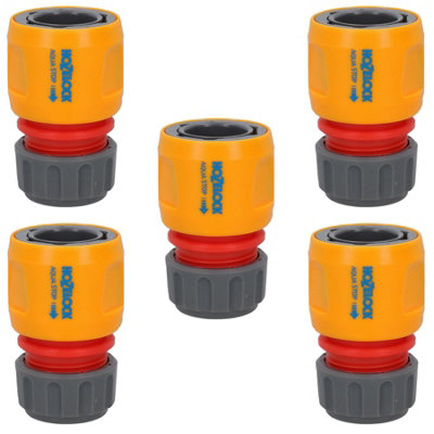 Hozelock Quick Release Aqua Water Stop Garden Hose Pipe Connector Fitting 5pc
