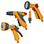 Hozelock Spray Gun Bundle Nozzle, Rose, Jet, 5 Function Hose Pipe Water Gun
