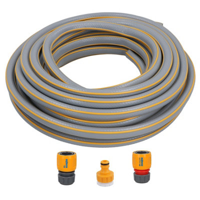 Kit Base Per Innaffio Hozelock | 1,5 M Con Connettore Rubinetto 3/4'' E 1/2'' | Per Tubi 12,5 Mm E 15 Mm