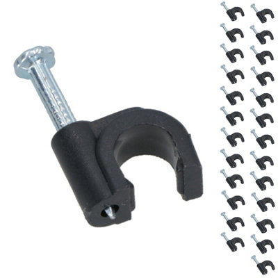 Hozelock Wall Clips Fasteners Support For 4mm Micro Irrigation Pipe 24pc