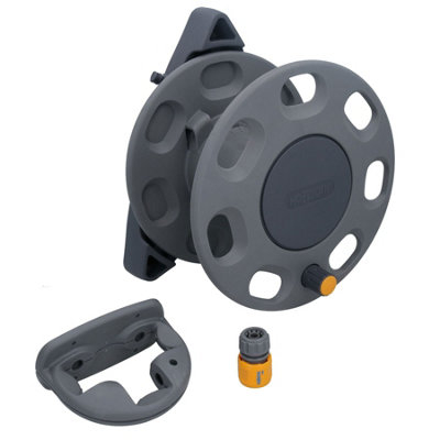Hozelock Wall Mounted Compact Reel 30m Garden Hose Pipe Watering