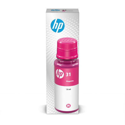 HP Original 31 - 70ml Ink Bottle, Magenta, Single Pack, 8000 Print ...