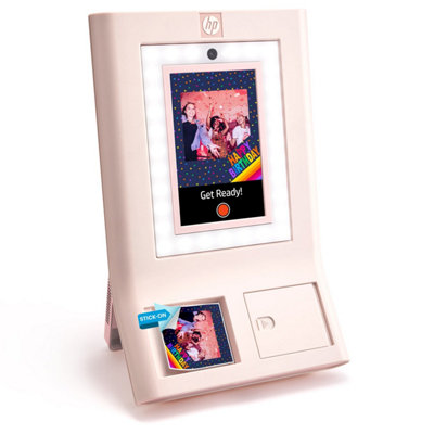 HP Sprocket Photobooth Instant 3x4 Colour Photo Printer - Pink