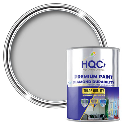 HQC Anti Mould Paint - Prevents Mould on Interior Walls & Ceilings - Dove Grey - 5L