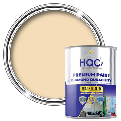 HQC Anti Mould Paint - Prevents Mould on Interior Walls & Ceilings - Light Beige - 1L