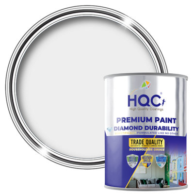 HQC Anti Mould Paint - Prevents Mould on Interior Walls & Ceilings - Light Grey - 1L