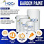 HQC Fence Paint Frosted Silver Matt Smooth Emulsion Garden Paint 5L