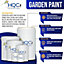 HQC Fence Paint Frosted Silver Matt Smooth Emulsion Garden Paint 5L