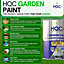 HQC Fence Paint Marina Blue Matt Smooth Emulsion Garden Paint 5L