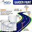 HQC Fence Paint Sage Green Matt Smooth Emulsion Garden Paint 1L
