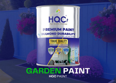 HQC Garden Paint - Best Weatherproof For All Outdoor Wood & Furniture - Terracotta - 2.5L