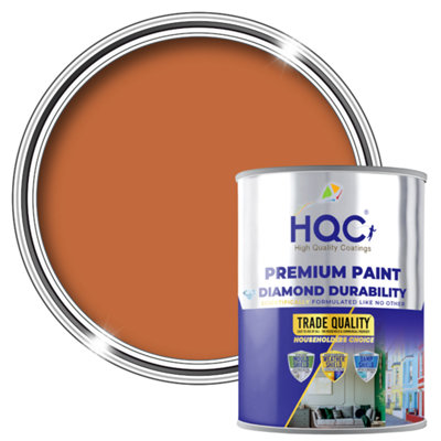HQC Kitchen & Bathroom Paint - Mould Resistant, Washable & Durable - Terracota - 2.5L