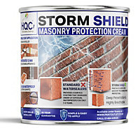 HQC Masonry Waterproofing Cream Exterior Brick Sealer. Breathable, Concrete, Stone, Mortar, Sandstone & Granite