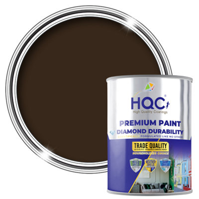 HQC Shed & Fence Paint - Best Weatherproof Wood Protection - Brown - 10L