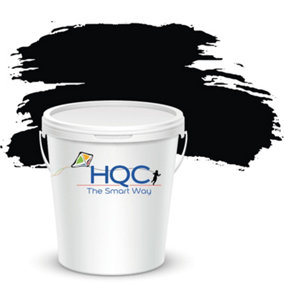 HQC Weather Shield Black Matt Smooth Emulsion Masonry Paint 2.5L
