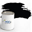 HQC Weather Shield Satin Black Smooth Emulsion Masonry Paint 1L