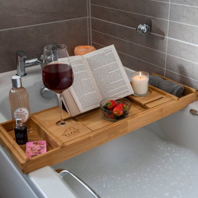 Plateau De Bain à Remous Réglable Avec Porte-Tasses - Table D'Appoint Pour Baignoire Et Piscine Gonflable