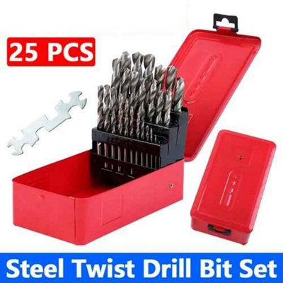 HSS cobalt drill bit set, high speed steel metal drilling bits, metric ...