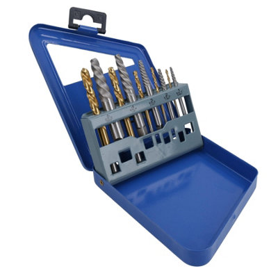 HSS Left Hand Imperial Spiral Drill Bits + Screw Damaged Stud ...