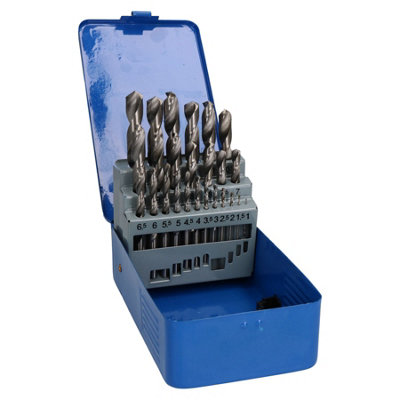 HSS Metric MM Drill Bit Set For Metal Wood Steel 1mm to 13mm 25pc Set ...