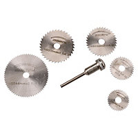 HSS Mini Circular Saw Discs Cutters Cutting Tools Rotary Blades 6pc 22 - 44mm
