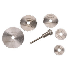HSS Mini Circular Saw Discs Cutters Cutting Tools Rotary Blades 6pc 22 - 44mm