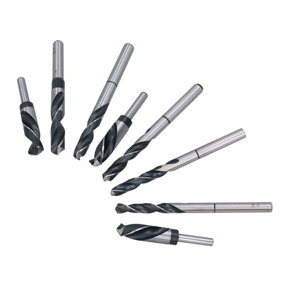 HSS Twist Drill Bits Blacksmith Drills with 13mm 1/2" Shank 10mm - 25mm 8pc