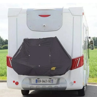 Housse HTD Deluxe Pour 2 Ou 3 Vélos – Toile Imperméable, Fenêtre Pour Panneau Signalétique – Gris