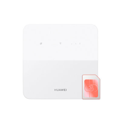 Huawei B320 with Pre-Loaded 24GB Three Data SIM 4G/CAT 4 LTE Low Cost Mobile Wi-Fi Router