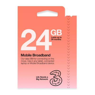 Huawei B320 with Pre-Loaded 24GB Three Data SIM 4G/CAT 4 LTE Low Cost Mobile Wi-Fi Router