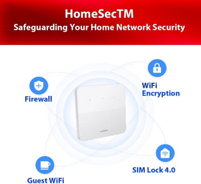 Huawei B320 with Pre-Loaded 24GB Three Data SIM 4G/CAT 4 LTE Low Cost Mobile Wi-Fi Router