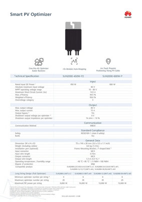 HUAWEI SMART PV OPTIMIZER 600W (P VERSION)