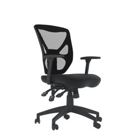 Hudson office chair with wheels in black